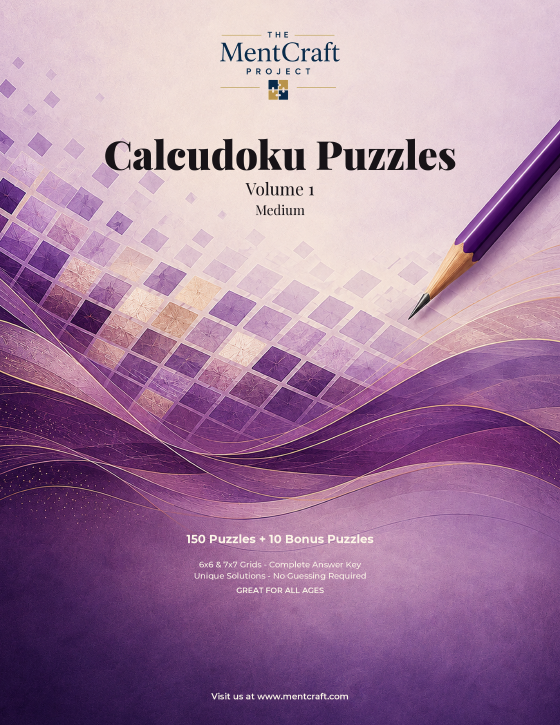Calcudoku Puzzles, Medium — Volume 1 cover