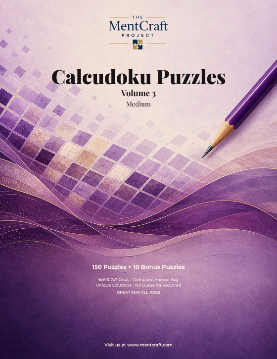 Calcudoku Puzzles, Medium — Volume 3 cover