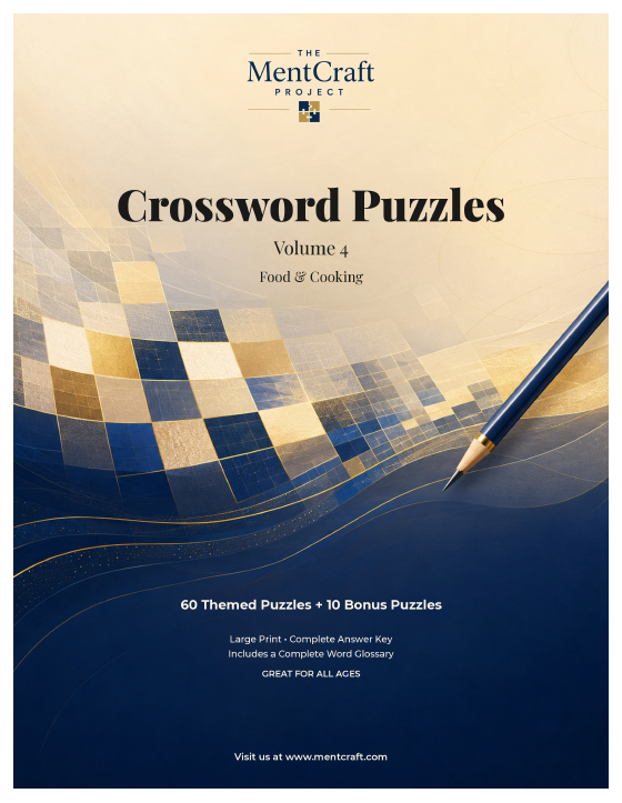 Crossword Puzzles, Volume 4: Food & Cooking cover
