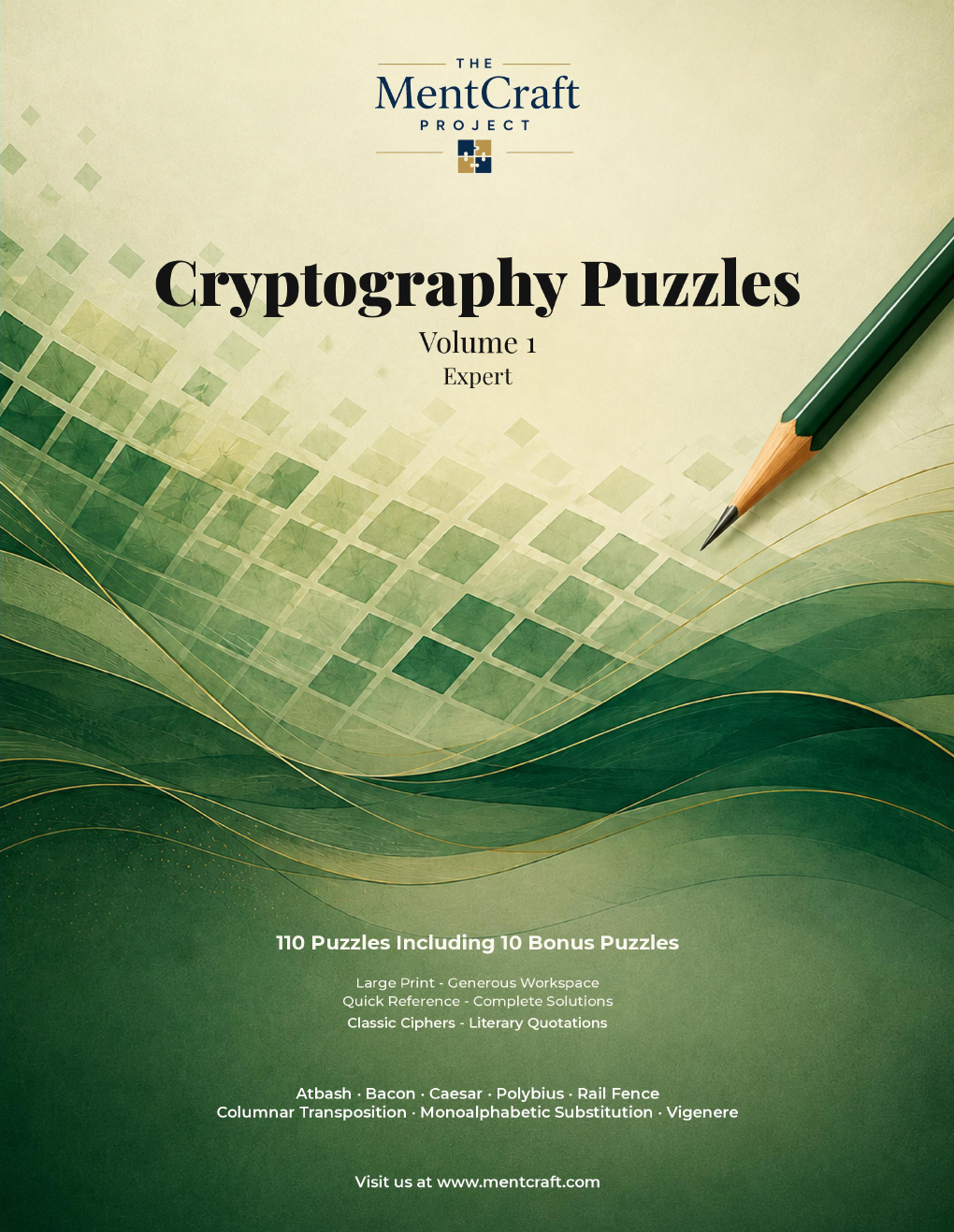 Cryptography Puzzles, Expert — Volume 1 cover