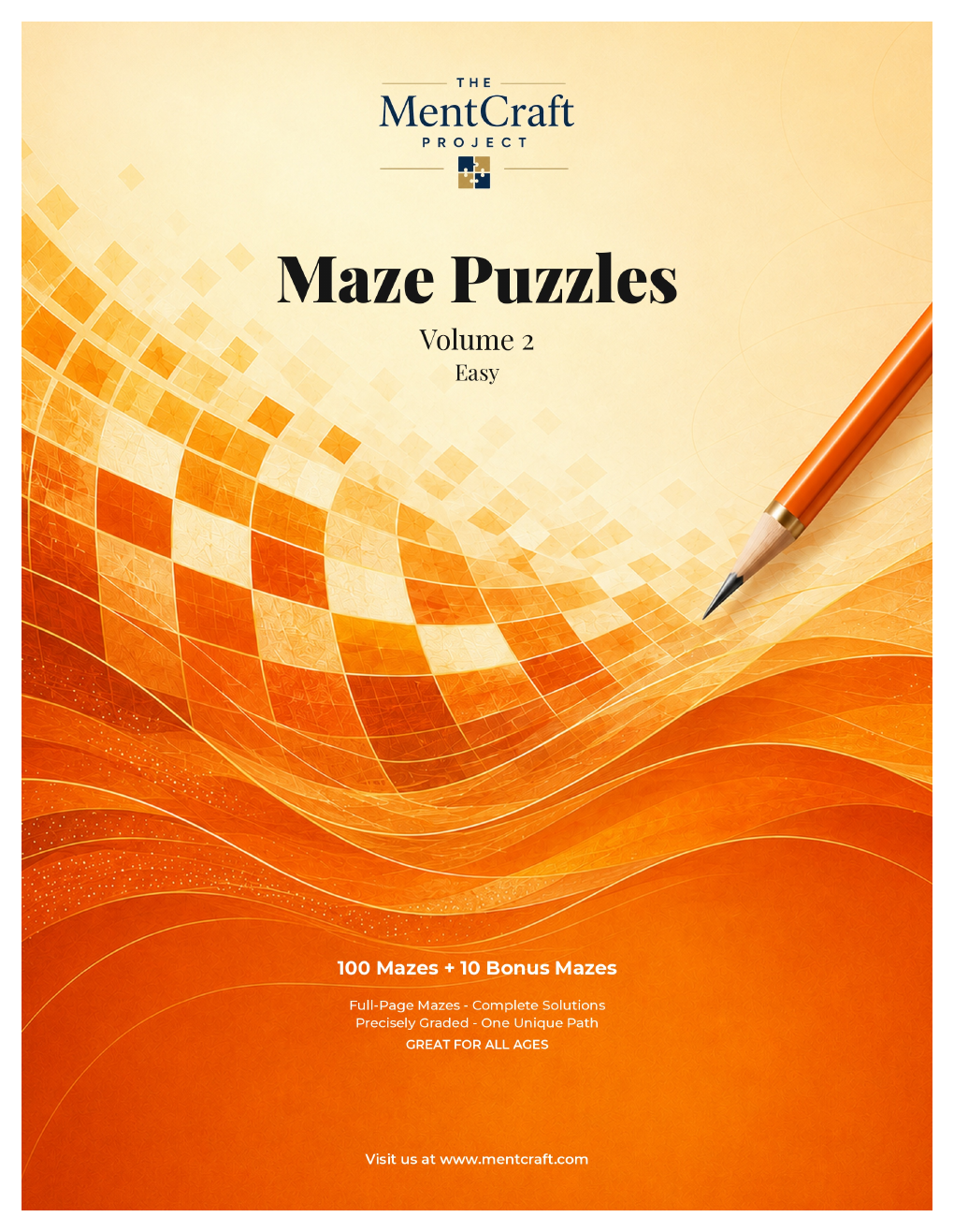 Maze Puzzles, Easy — Volume 2 cover