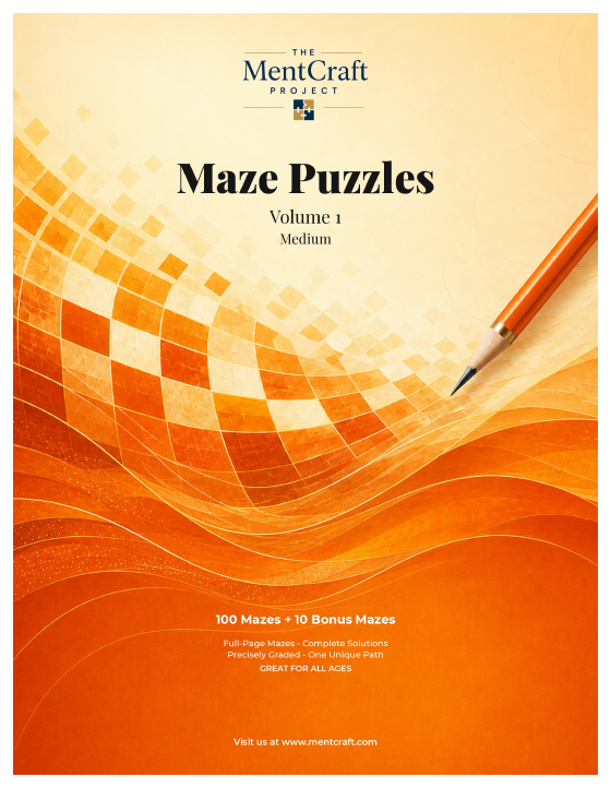 Maze Puzzles, Medium — Volume 1 cover