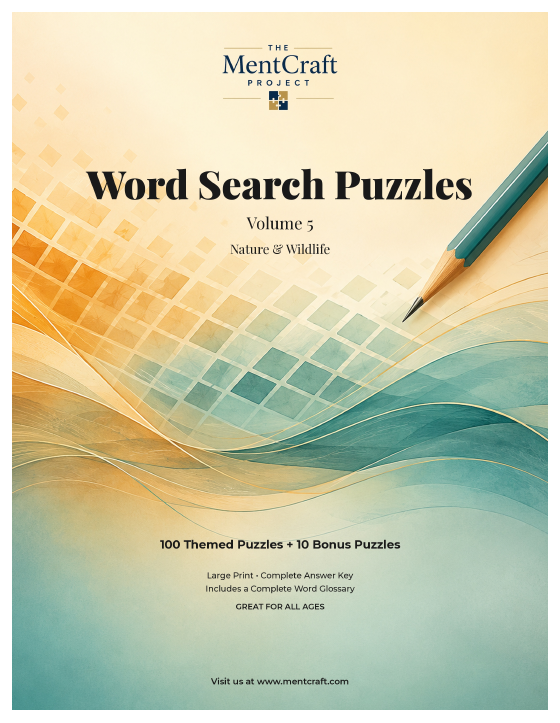 Word Search Puzzles, Volume 5: Nature & Wildlife cover